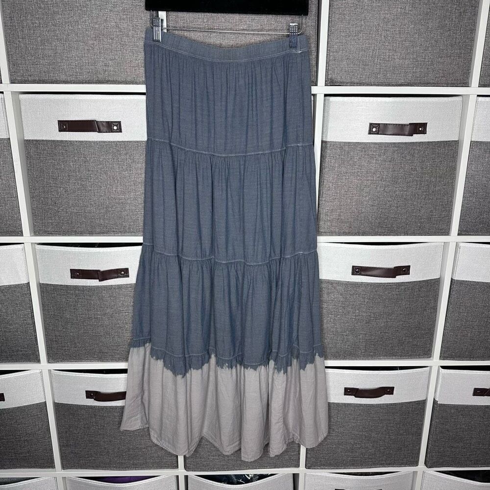 Gypsy 05 Tiered Gathered Boho Style Skirt Size Small